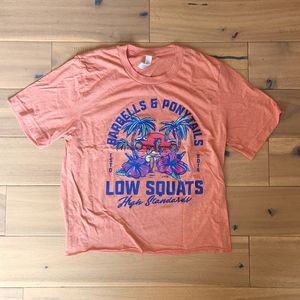 Barbells & Ponytails crop top